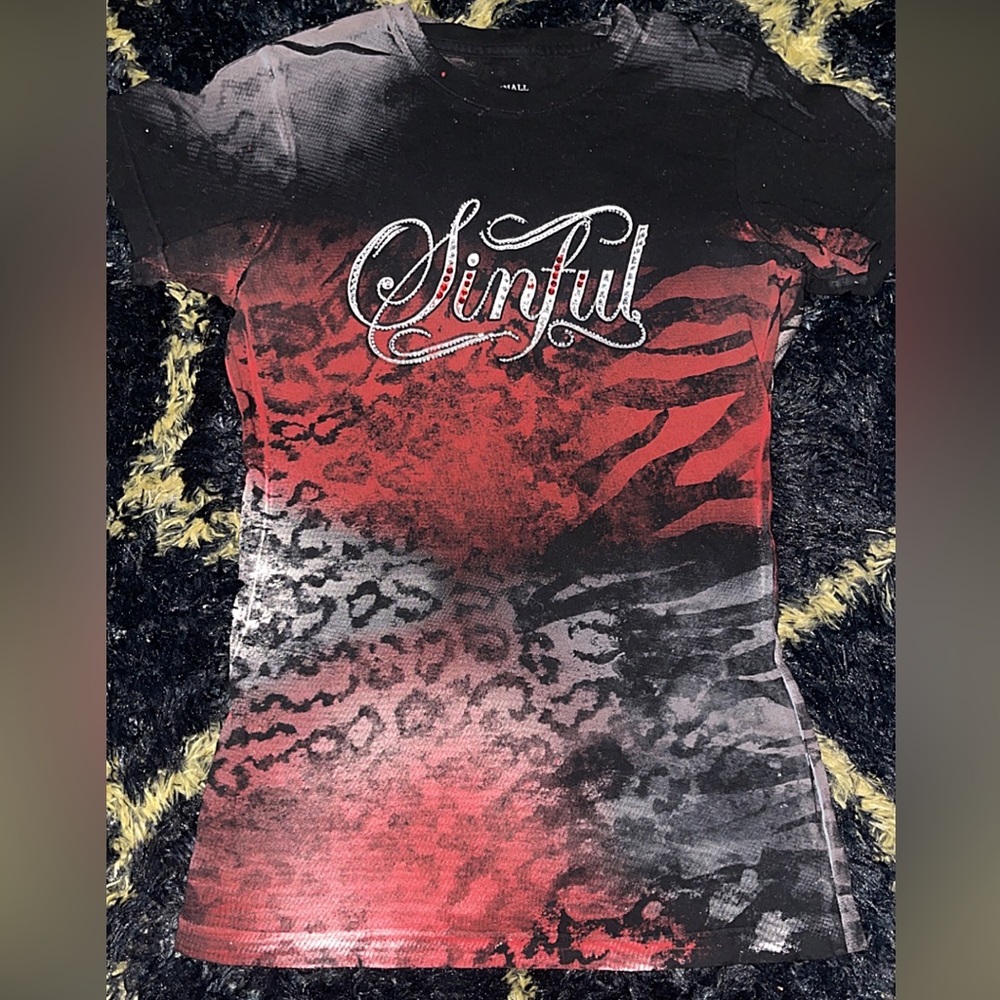 Women’s Sinful Rhinestone Shirt